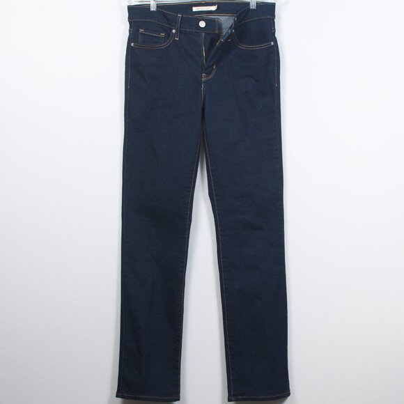 Levi's Women's Jeans 28 Blue 314 Shaping Straight Cotton Poly Elastane EUC - Picture 4 of 9